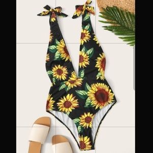 Sunflower One Peice Swimsuit